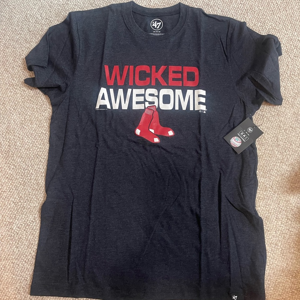 New! Mens 47 Boston Red Sox club tee navy size Medium